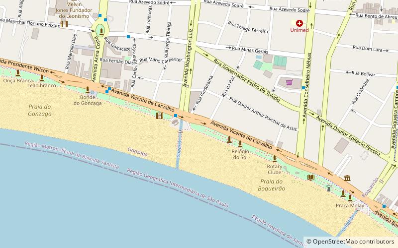 chop santista santos location map