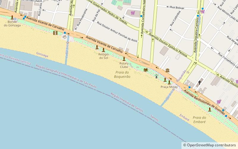 praia do boqueirao santos location map