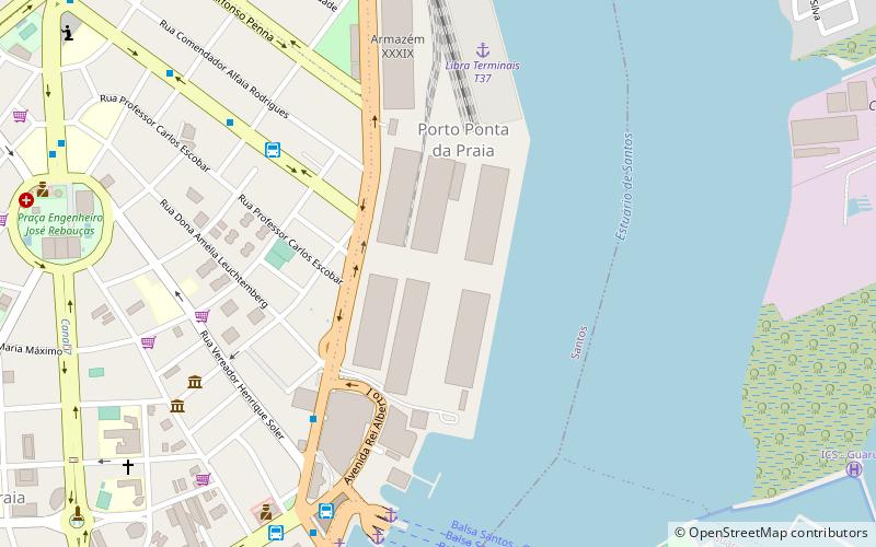 Port of Santos location map