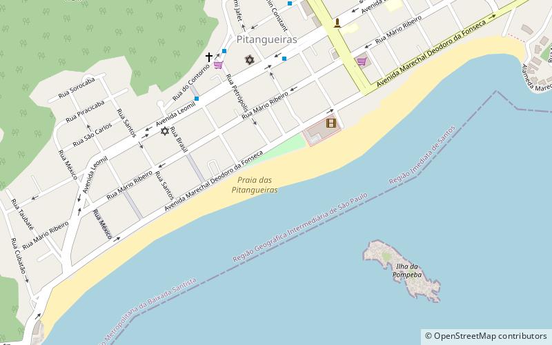 pitangueiras guaruja location map