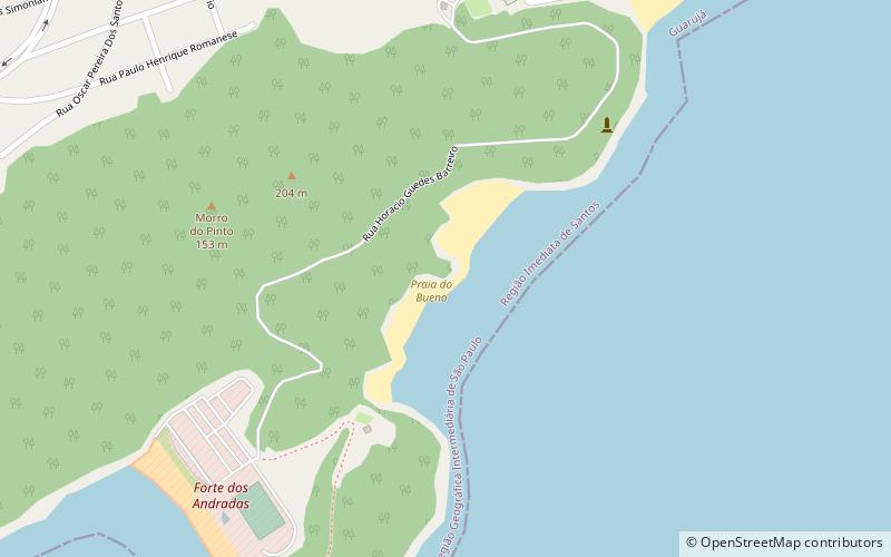 praia do bueno guaruja location map