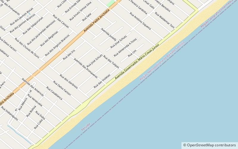 praia do centro peruibe location map