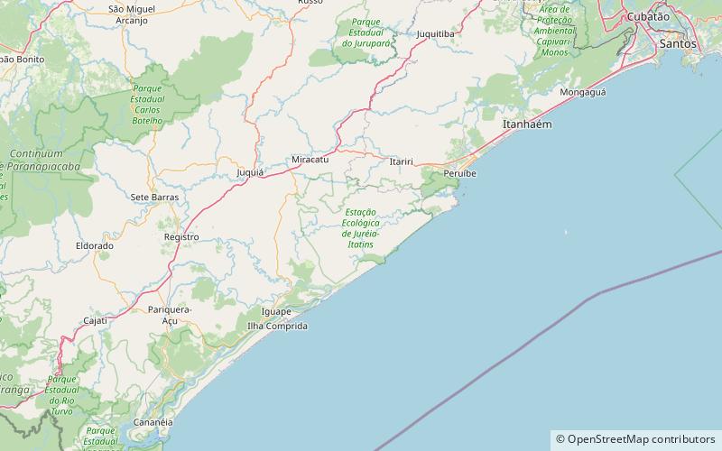 Juréia-Itatins Mosaic location map