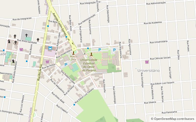 unioeste biblioteca cascavel location map
