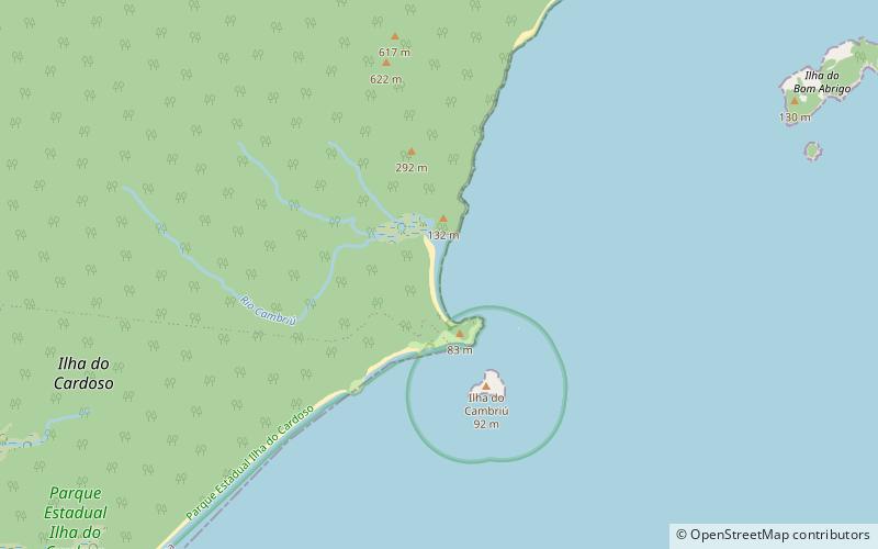 praia do cambriu ilha do cardoso state park location map