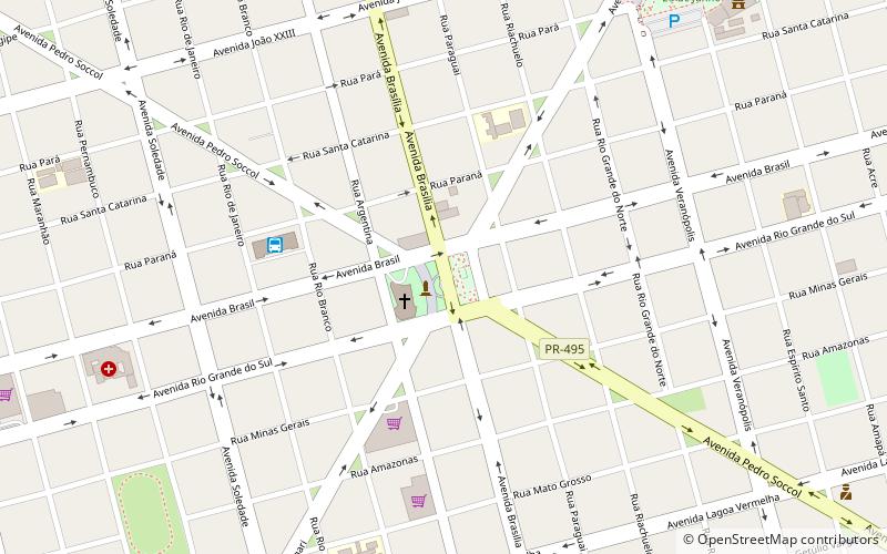 Medianeira location map