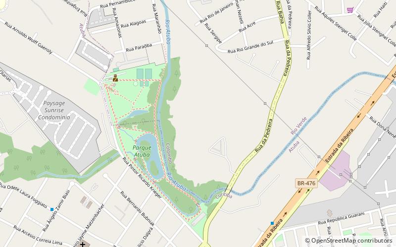 atuba park kurytyba location map