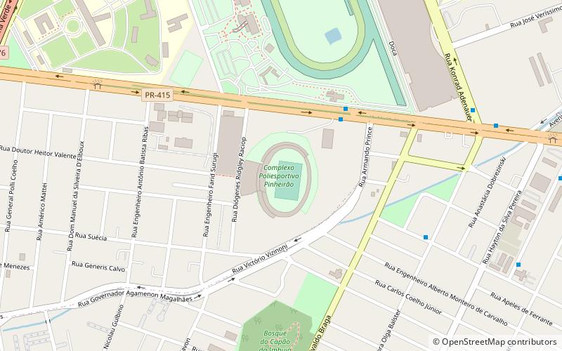 Estadio Pinheirão location map