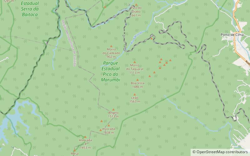 Pico do Marumbi State Park location map