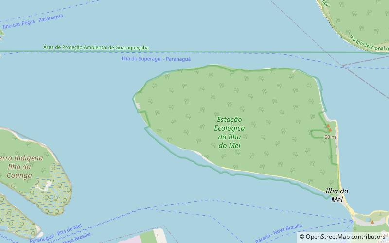 Ilha do Mel Ecological Station location map