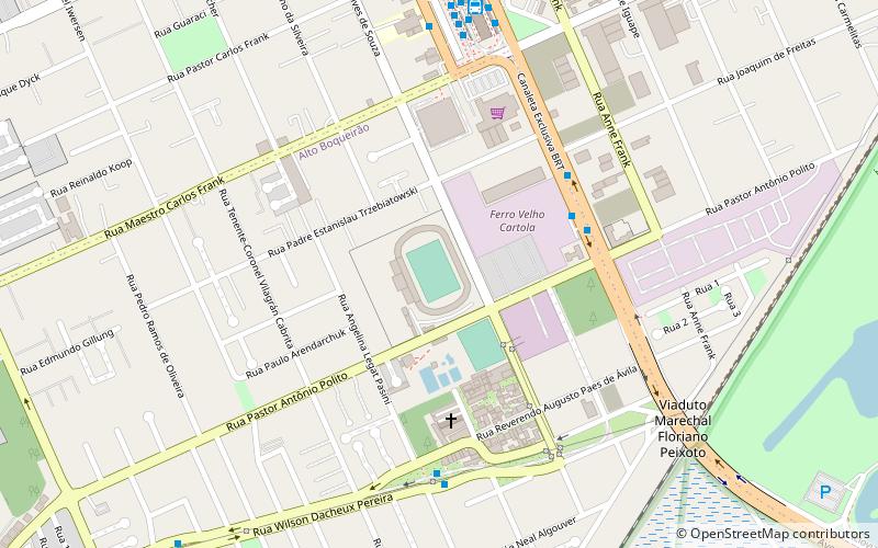 estadio vila olimpica kurytyba location map