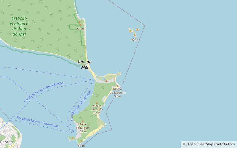 farol beach ilha do mel location map
