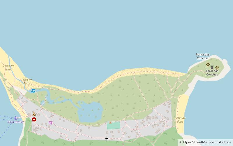 praia do farol location map