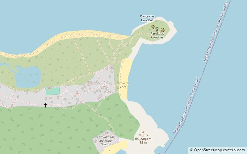 praia de fora ilha do mel location map