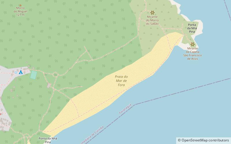 praia do mar de fora location map