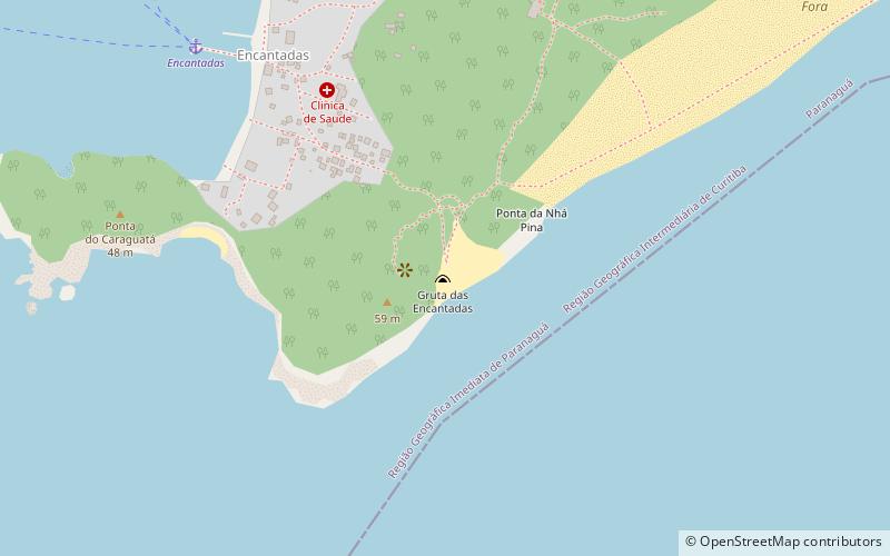 Praia das Encantadas location map