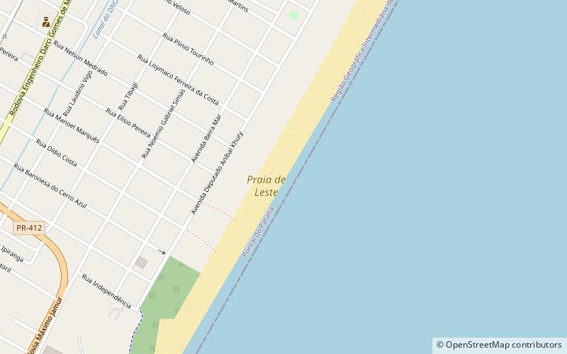 praia de leste pontal do parana location map