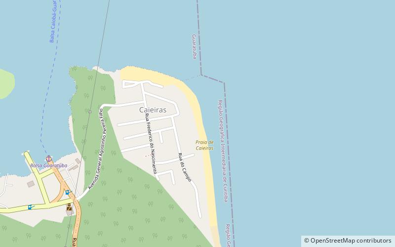 caieiras beach guaratuba location map