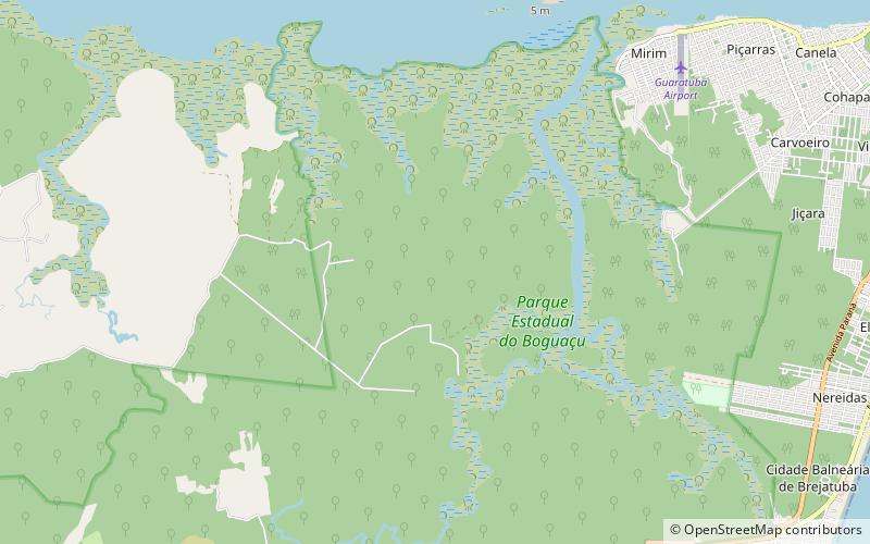 Boguaçu State Park location map