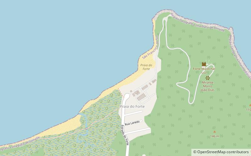 praia do forte sao francisco do sul location map