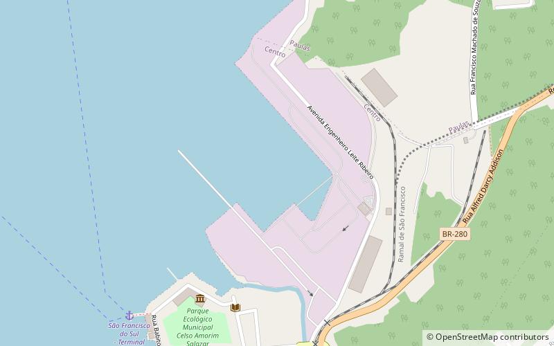 puerto de sao francisco do sul san francisco del sur location map