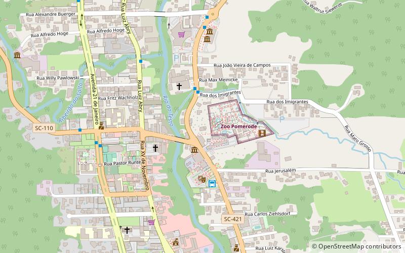 vila encantada pomerode location map