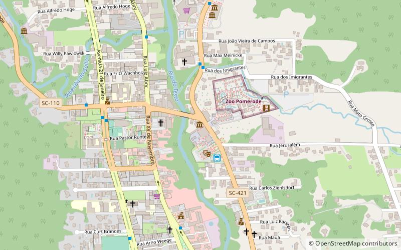 museu pomerano pomerode location map