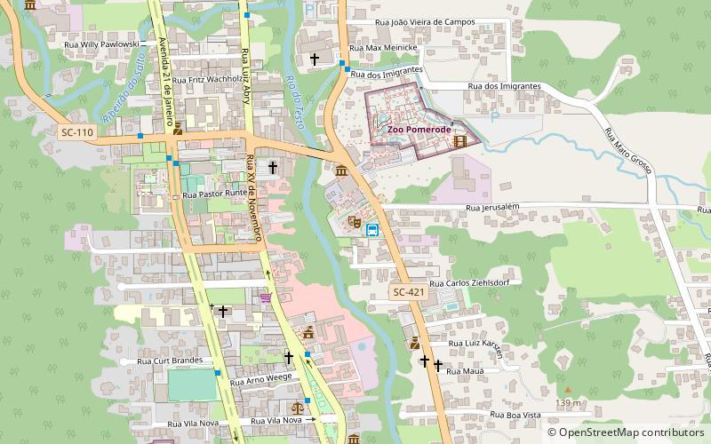 teatro municipal de pomerode location map