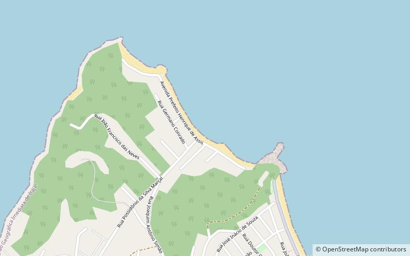 praia da saudade penha location map
