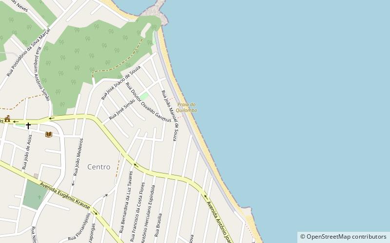 praia do quilombo penha location map