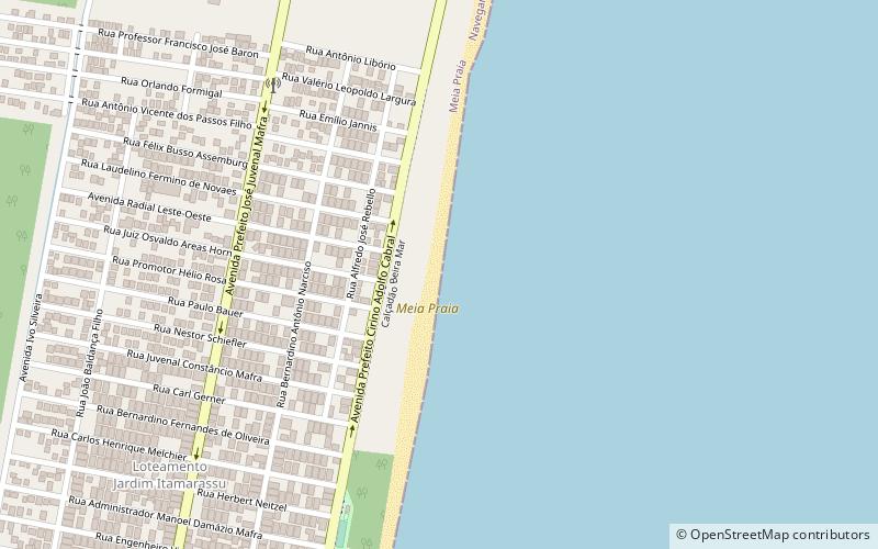 meia praia itajai location map