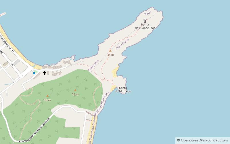 praia da solidao itajai location map
