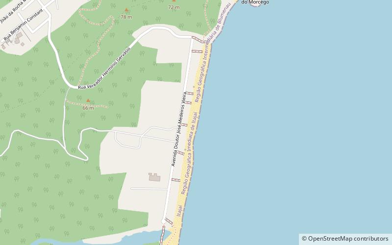 brava beach itajai location map