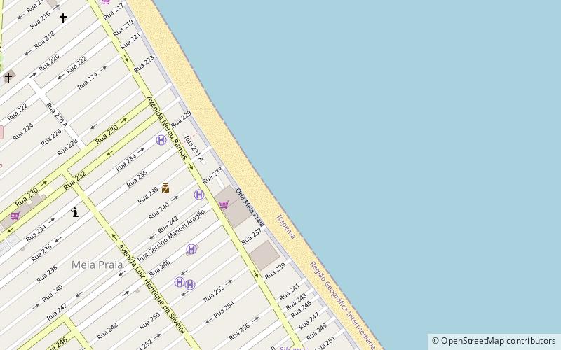 meia praia itapema location map