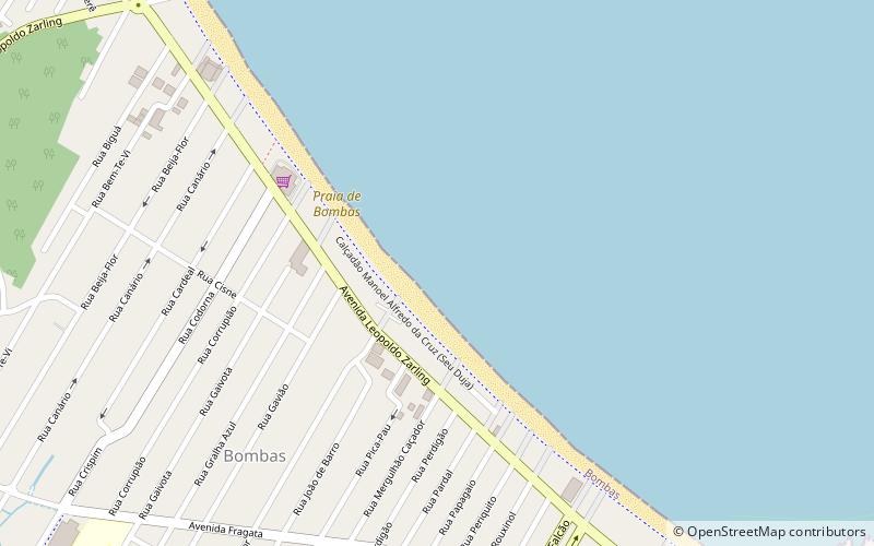 praia de bombas location map