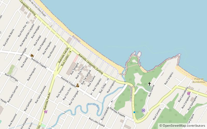 bombas beach bombinhas location map