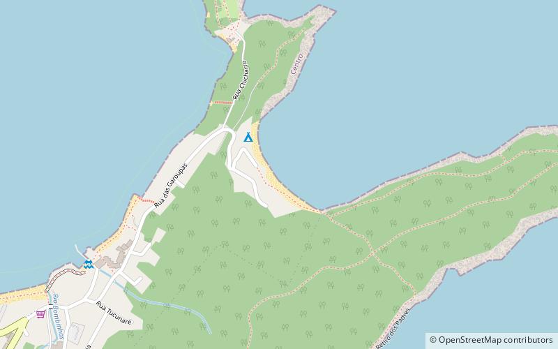 Retiro dos Padres Beach location map