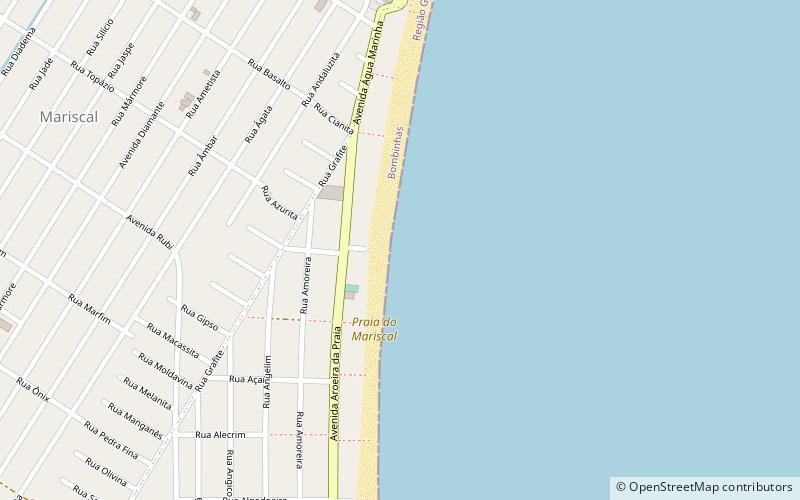 mariscal beach bombinhas location map
