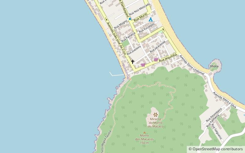 canto grande beach bombinhas location map