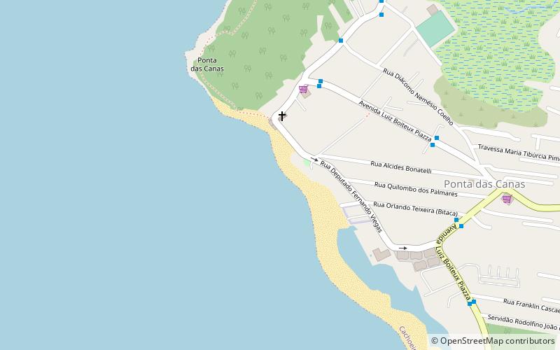 praia de ponta das canas florianopolis location map