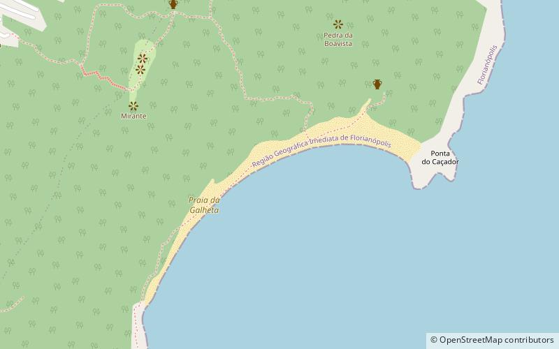 Praia da Galheta location map