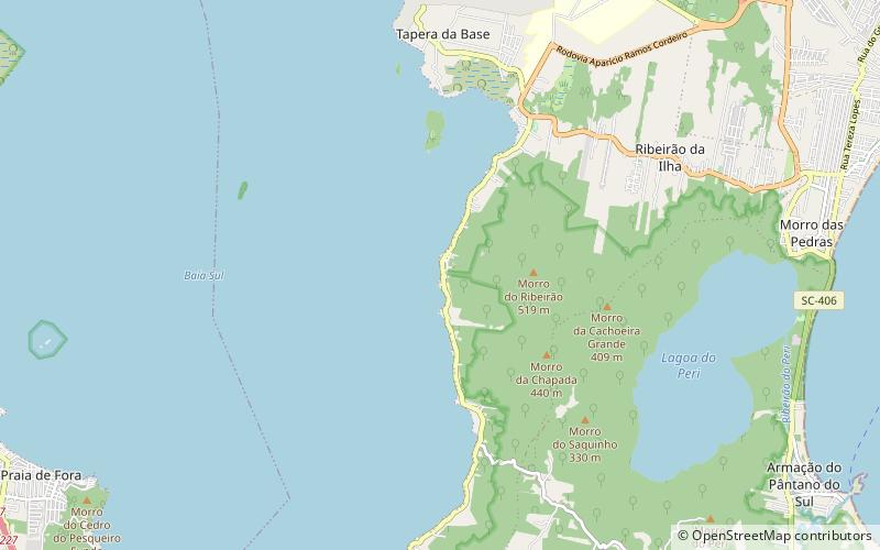 praia da freguesia do ribeirao da ilha florianopolis location map