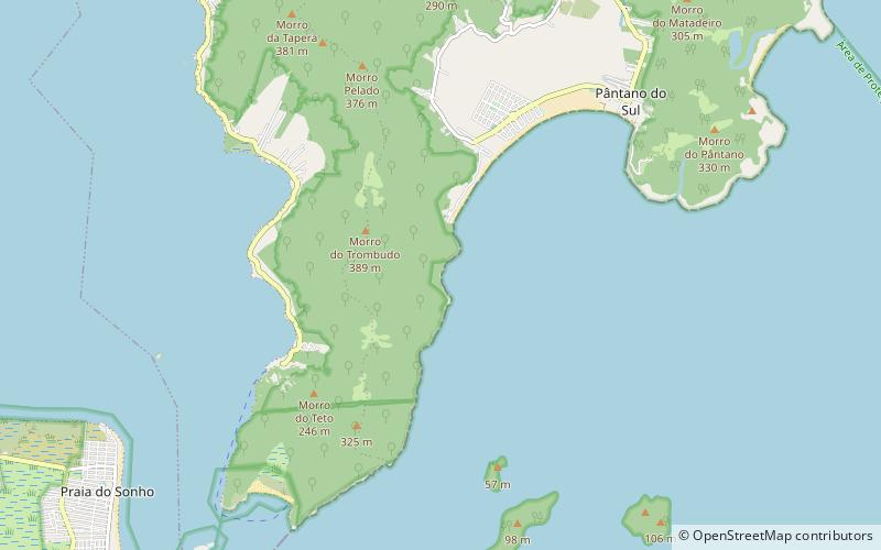 praia do saquinho florianopolis location map