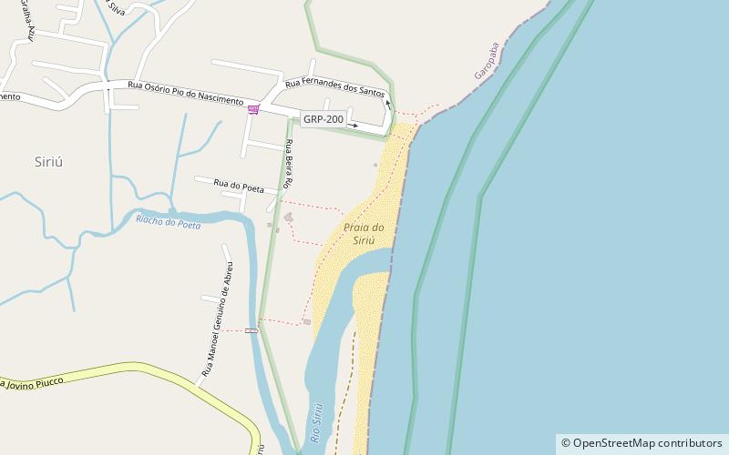 praia do siriu garopaba location map