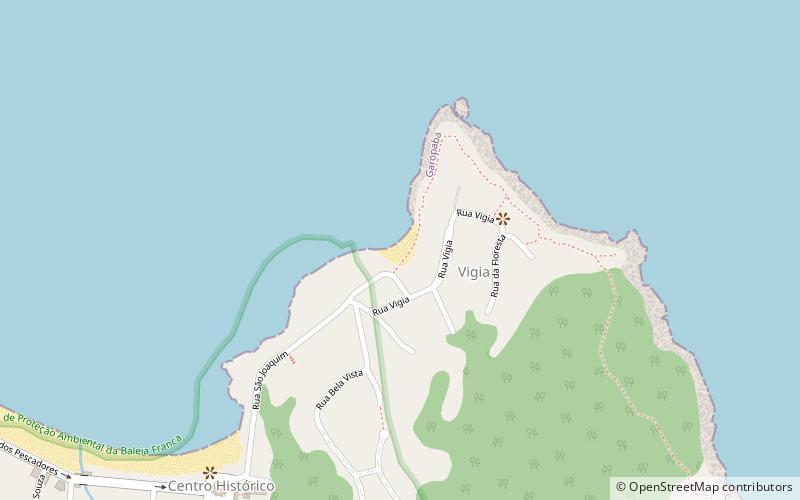 vigias beach garopaba location map