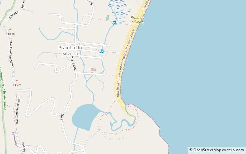 silveira beach garopaba location map