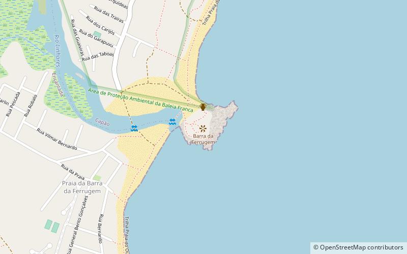 barra da ferrugem garopaba location map