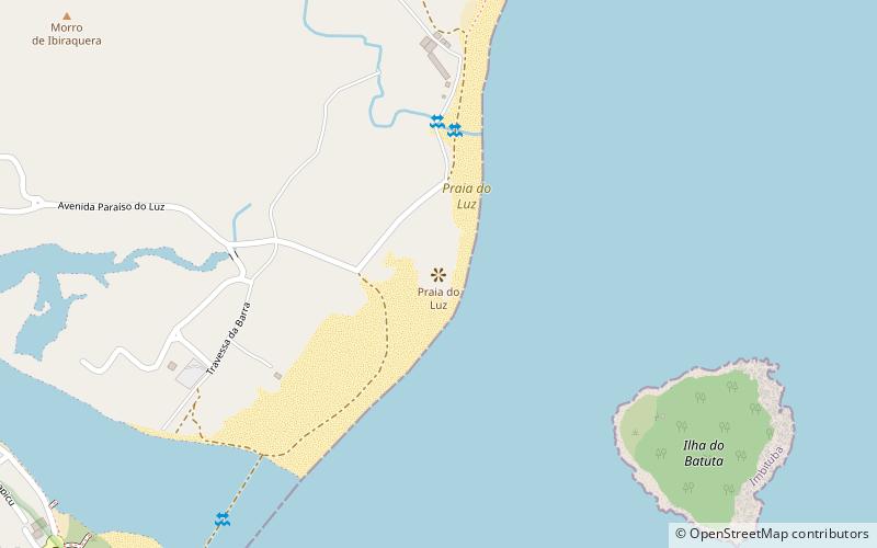 praia do luz location map