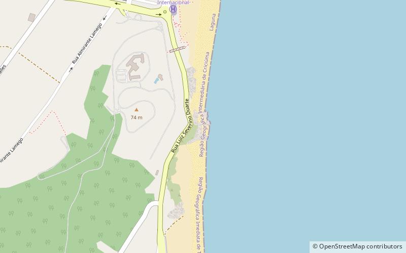 praia do iro laguna location map