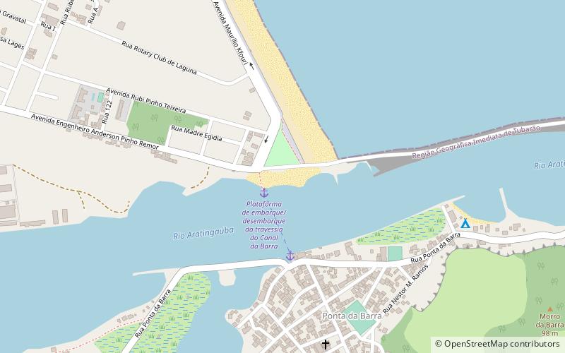 praia dos botos laguna location map
